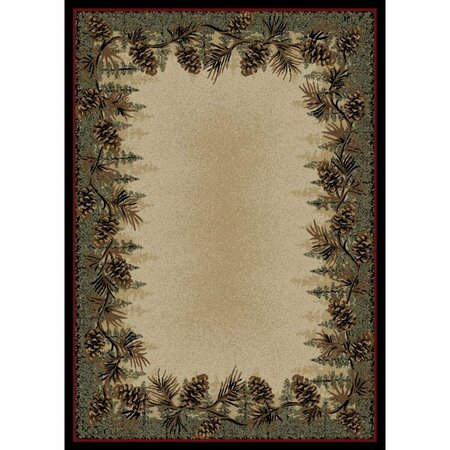 SLEEP EZ 5 ft. 3 in. x 7 ft. 3 in. American Destination Mount Le Conte Area Rug, Multi Color SL1847830